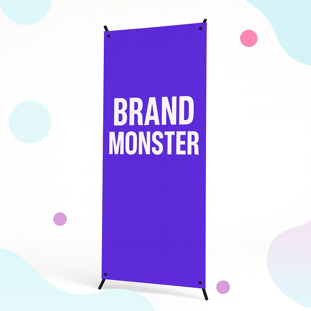 X-Banner | Lightweight X-Frame Banner Stand | Brand Monster